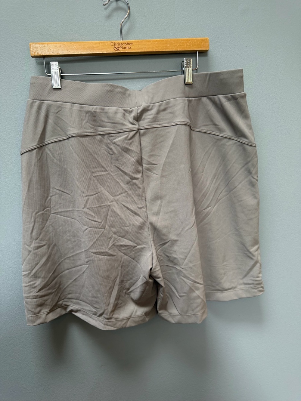 HALARA Taupe Wide-Leg Pull-On Shorts - Picture 4 of 6
